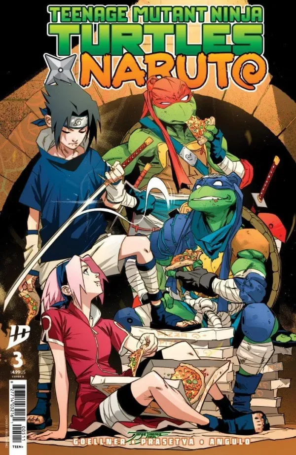 Teenage Mutant Ninja Turtles x Naruto #3 Cover A (Jiménez) TMNT Naruto 3 Pre Order - Ash Avenue Comics