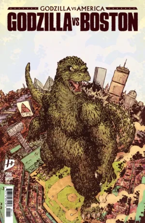 Godzilla Vs. America: Boston Variant B (Lonergan) - Ash Avenue Comics