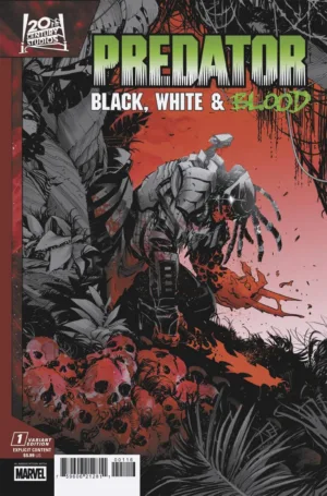Predator: Black, White & Blood #1 1:25 Federico Vicentini Variant - Ash Avenue Comics